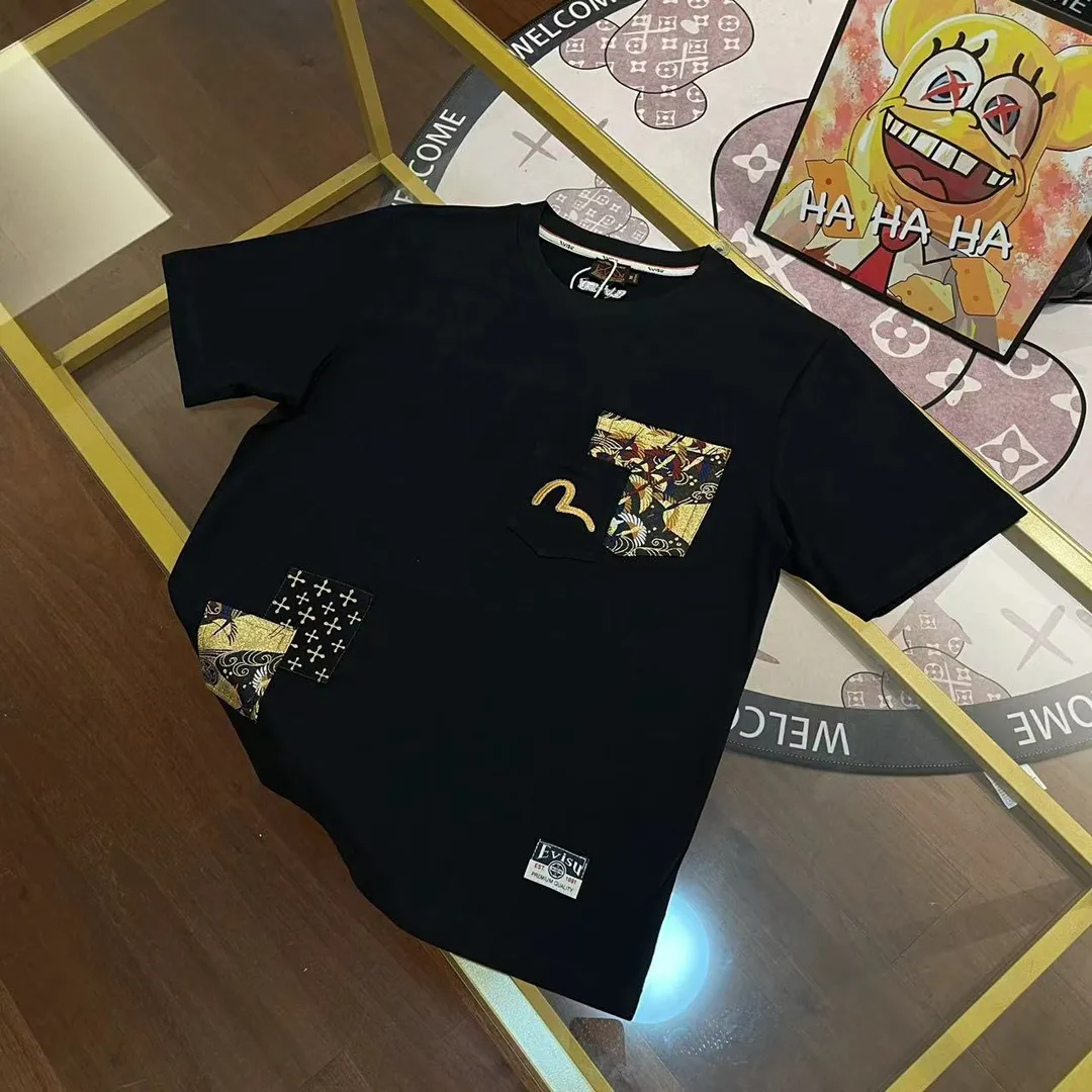 EVISU 2024New Arrival T White Size：S-XXL S 44 96 68 100-120 M 46 102 70 120-140 L 48 108 72 140-160 XL 50 116 74 160-180 XXL 52 122 76 180